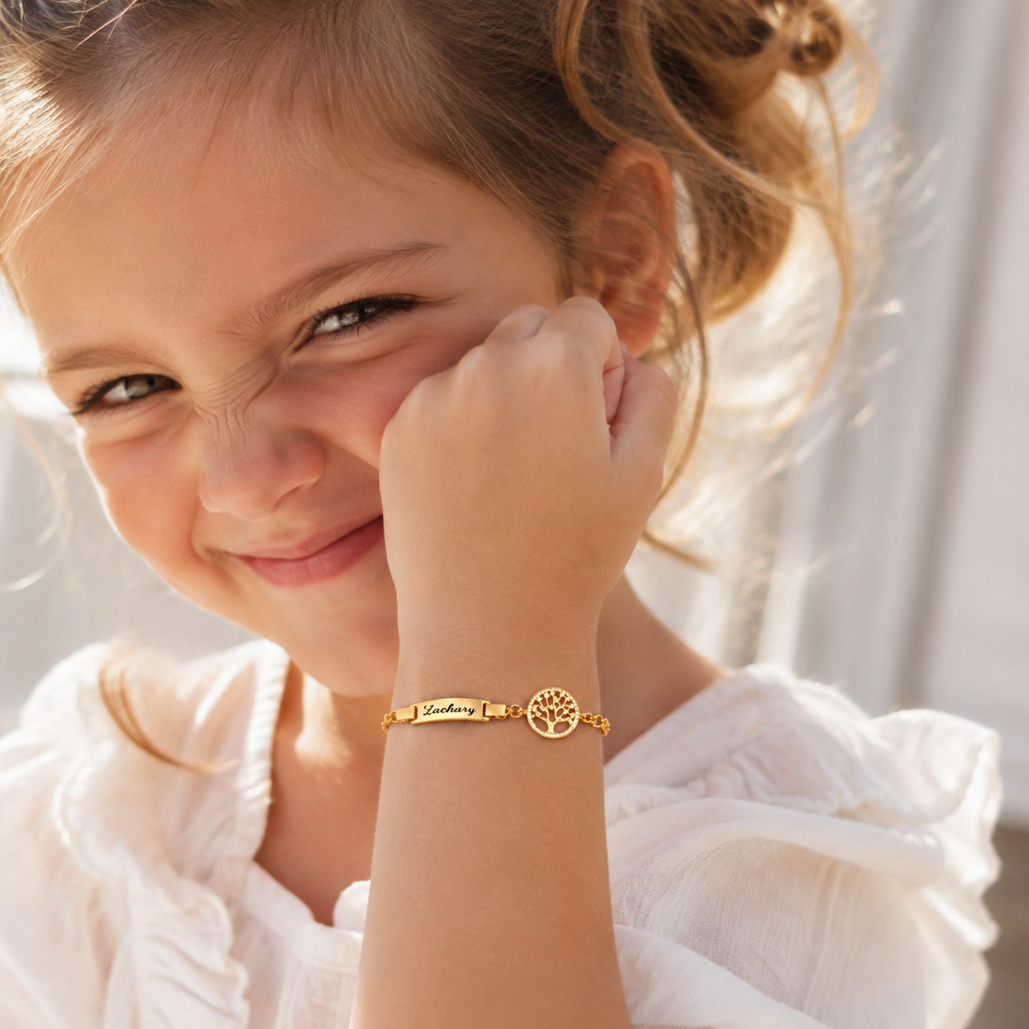 Personalized Kids Symbol Cuban Link Name Bracelet, Necklace or Set