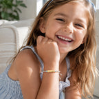 Personalized Name Bracelet with Natural Stone Beads for Kids and Adults