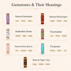 Personalized Name Bracelet with Natural Stone Beads for Kids and Adults