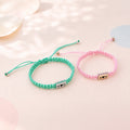 Personalized Name Braided Bracelet Adjustable Woven Rope Bracelet for Kids and Adults