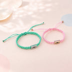 Personalized Name Braided Bracelet Adjustable Woven Rope Bracelet for Kids and Adults