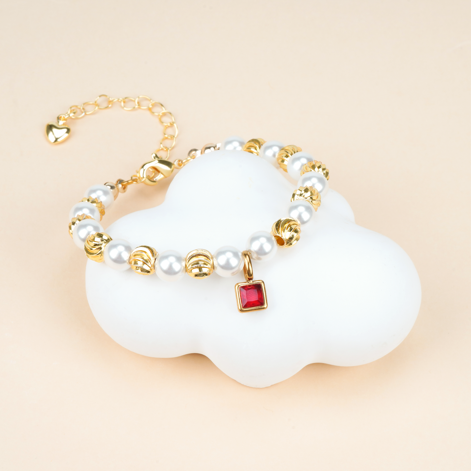Personalized Baby Birthstone Pearl Bracelet