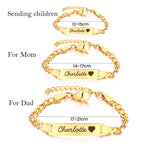 Personalized Baby Name and Birthstone Bracelet