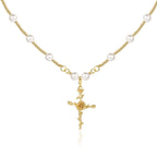 7.5-8mm Pearl Personalized Birthday Flower Pendant Necklace - Glaxias