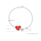 925 Sterling Silver Inseparable Hearts Personalized Name Necklace - Glaxias