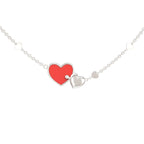 925 Sterling Silver Inseparable Hearts Personalized Name Necklace - Glaxias