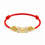 Angel Wings Personalized Baby Name Braided Bracelet - Glaxias