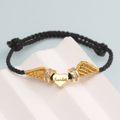 Angel Wings Personalized Baby Name Braided Bracelet - Glaxias