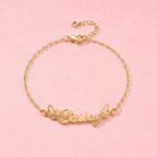 Angel's Wings Personalized Children's Name Bracelet - Glaxias