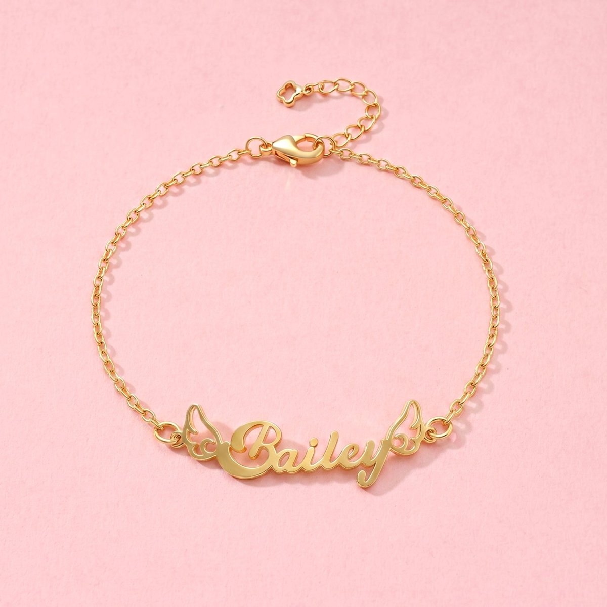 Angel's Wings Personalized Children's Name Bracelet - Glaxias