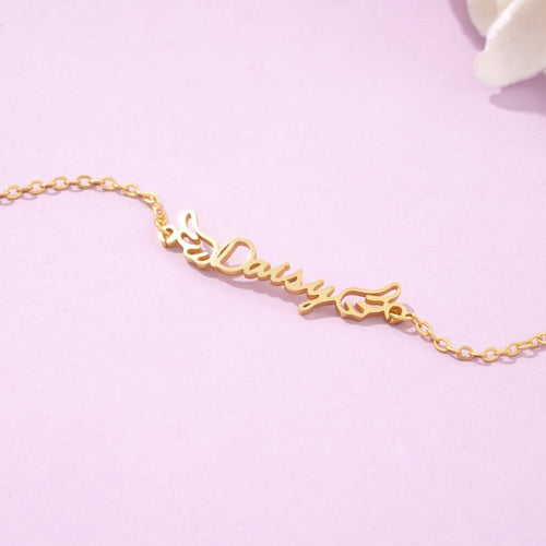 Angel's Wings Personalized Children's Name Bracelet - Glaxias