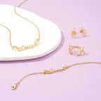 Angel's Wings Personalized Children's Name Jewelry Set - Glaxias