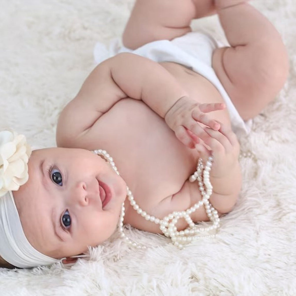 Baby and Girls First Pearl Necklace - Glaxias