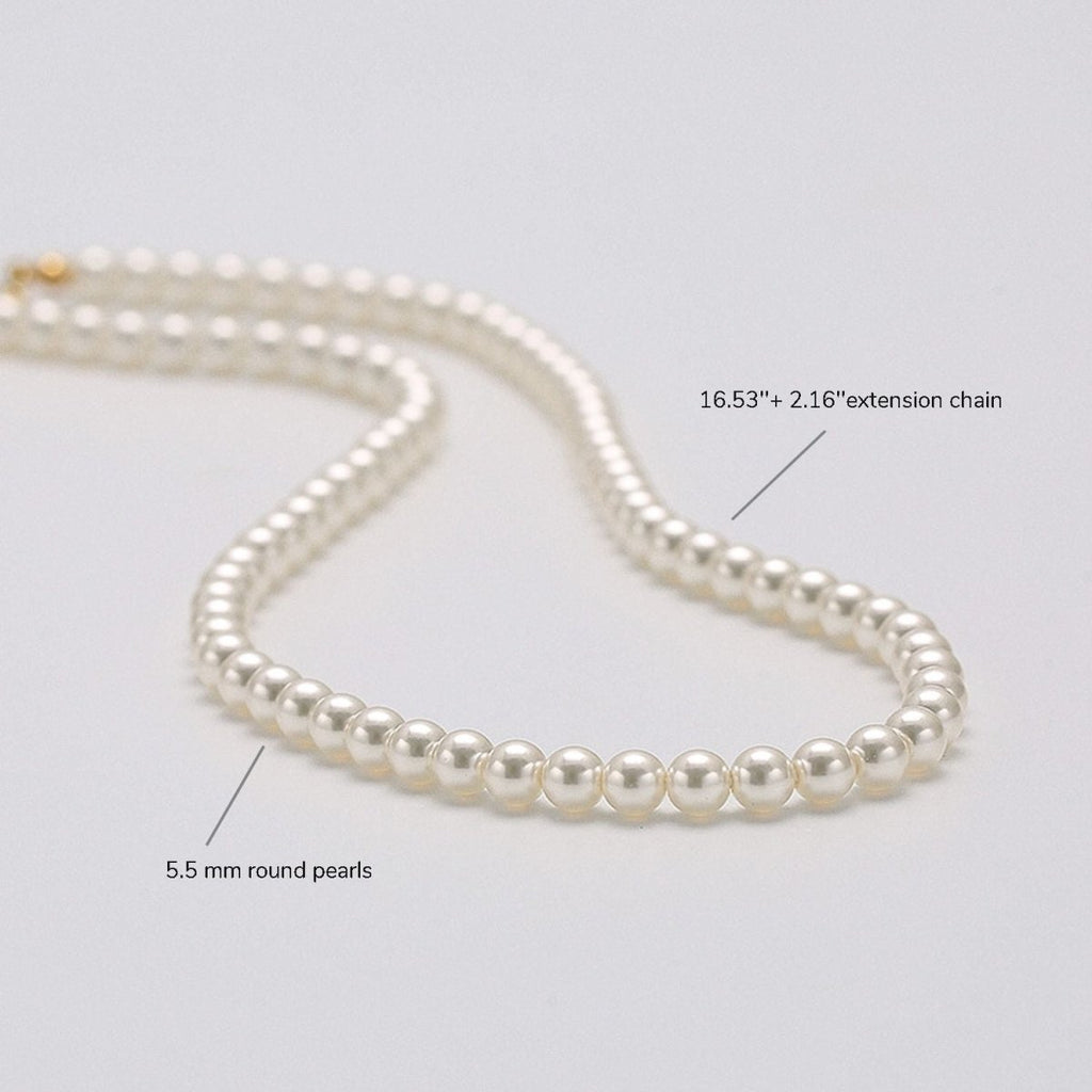 Baby and Girls First Pearl Necklace - Glaxias