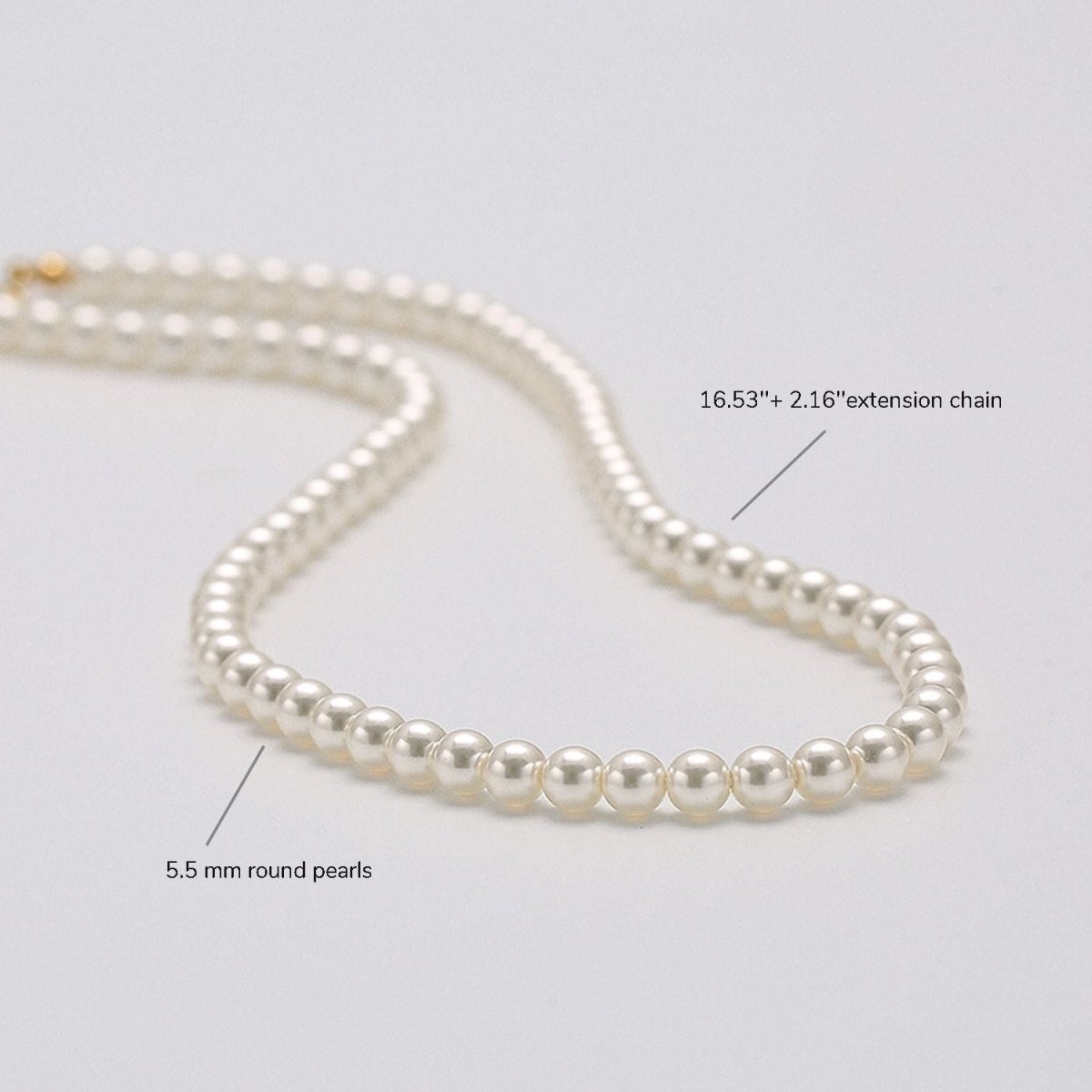Baby and Girls First Pearl Necklace - Glaxias