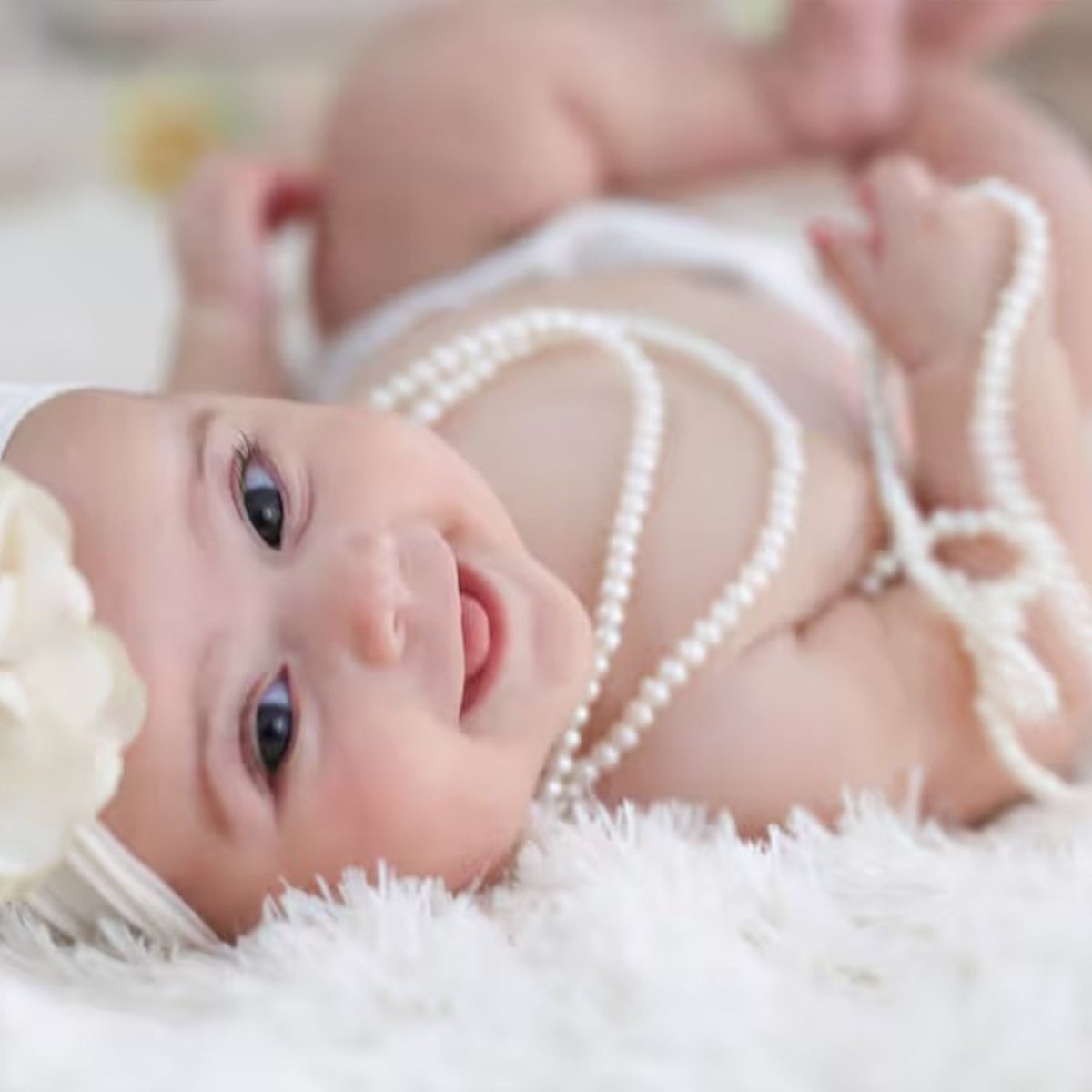 Baby and Girls First Pearl Necklace - Glaxias