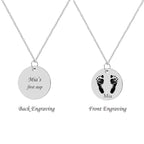 Baby Custom Name Hand And Foot Necklace - Glaxias