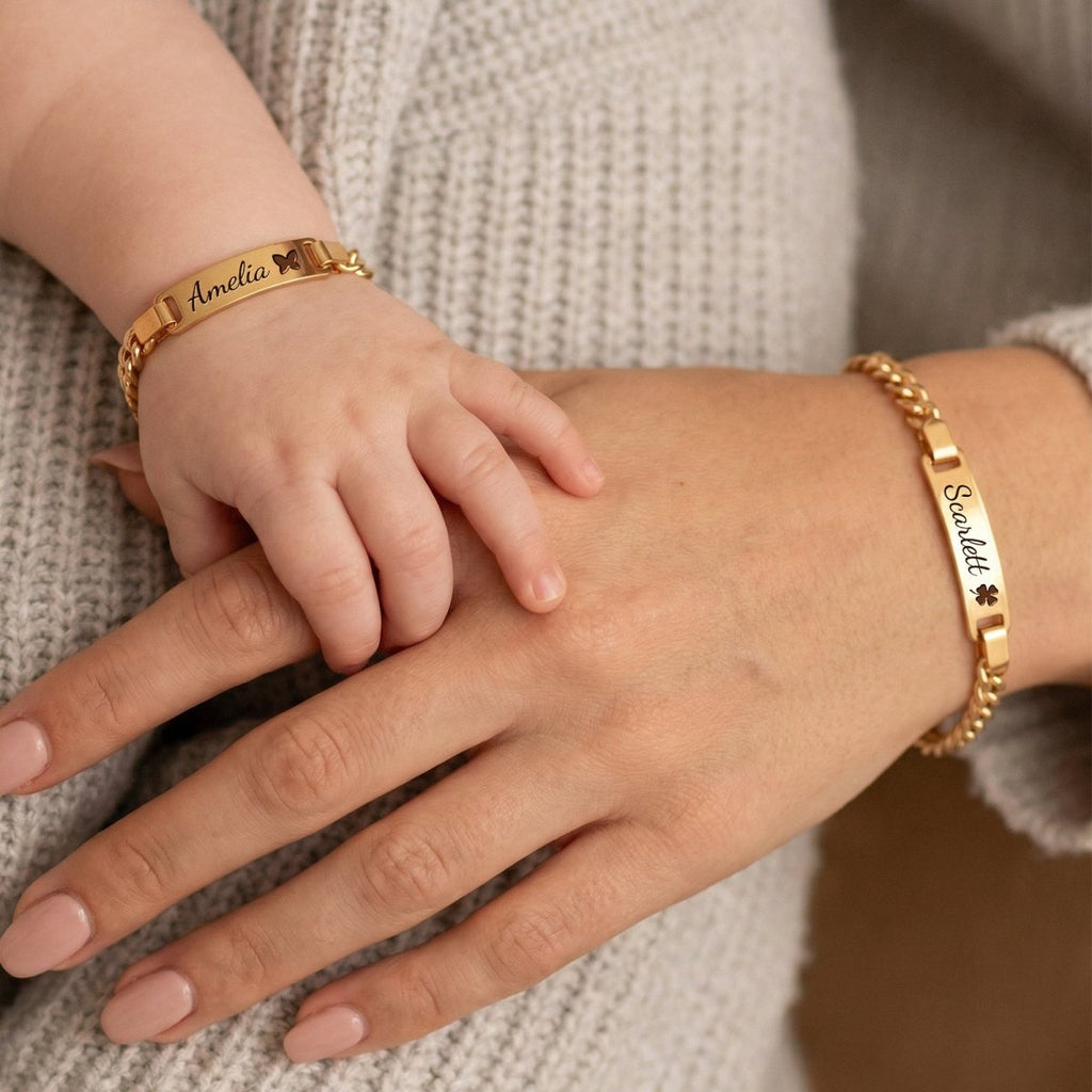 Baby Name Bracelet Family Set - Glaxias
