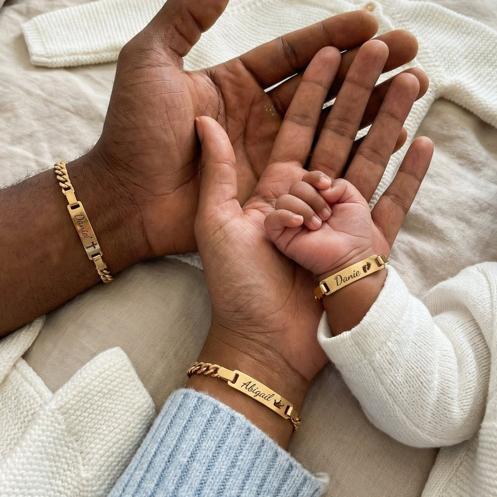 Baby Name Bracelet Family Set - Glaxias