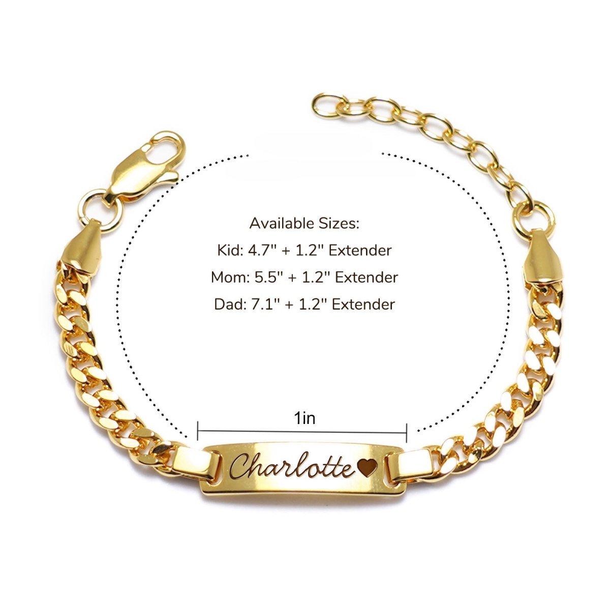 Baby Name Bracelet Family Set - Glaxias