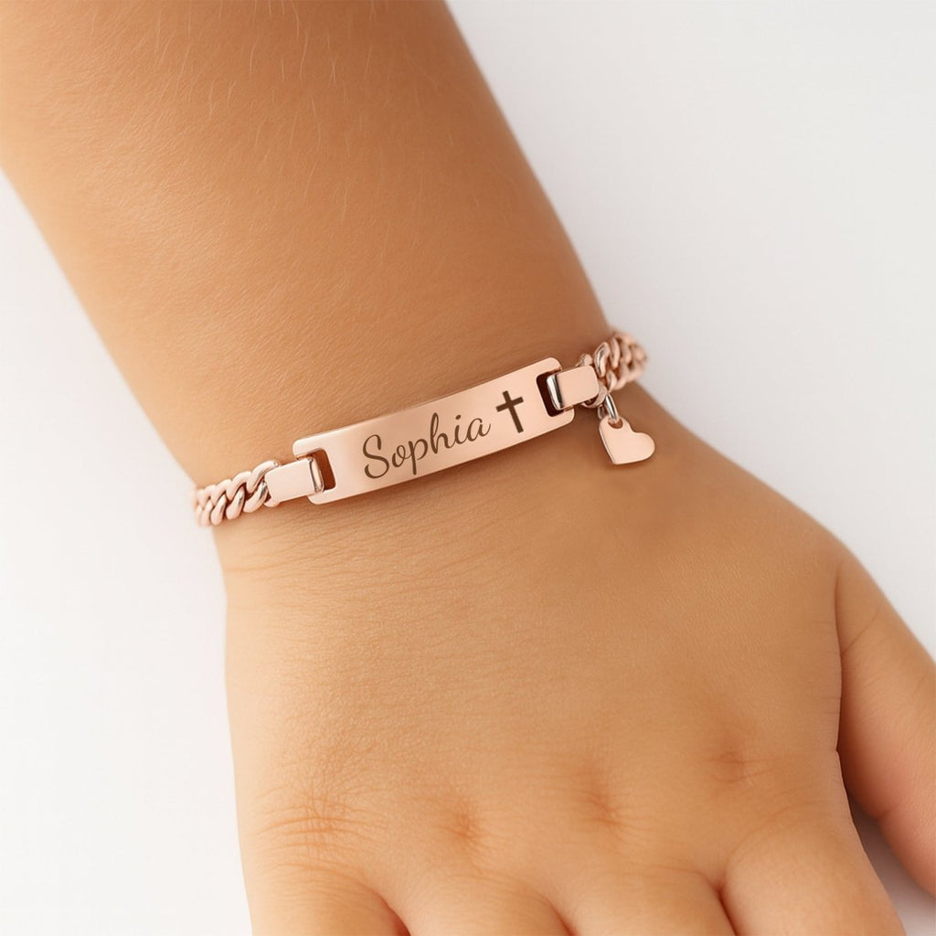 Baby Name Bracelet with Cute Charm - Glaxias