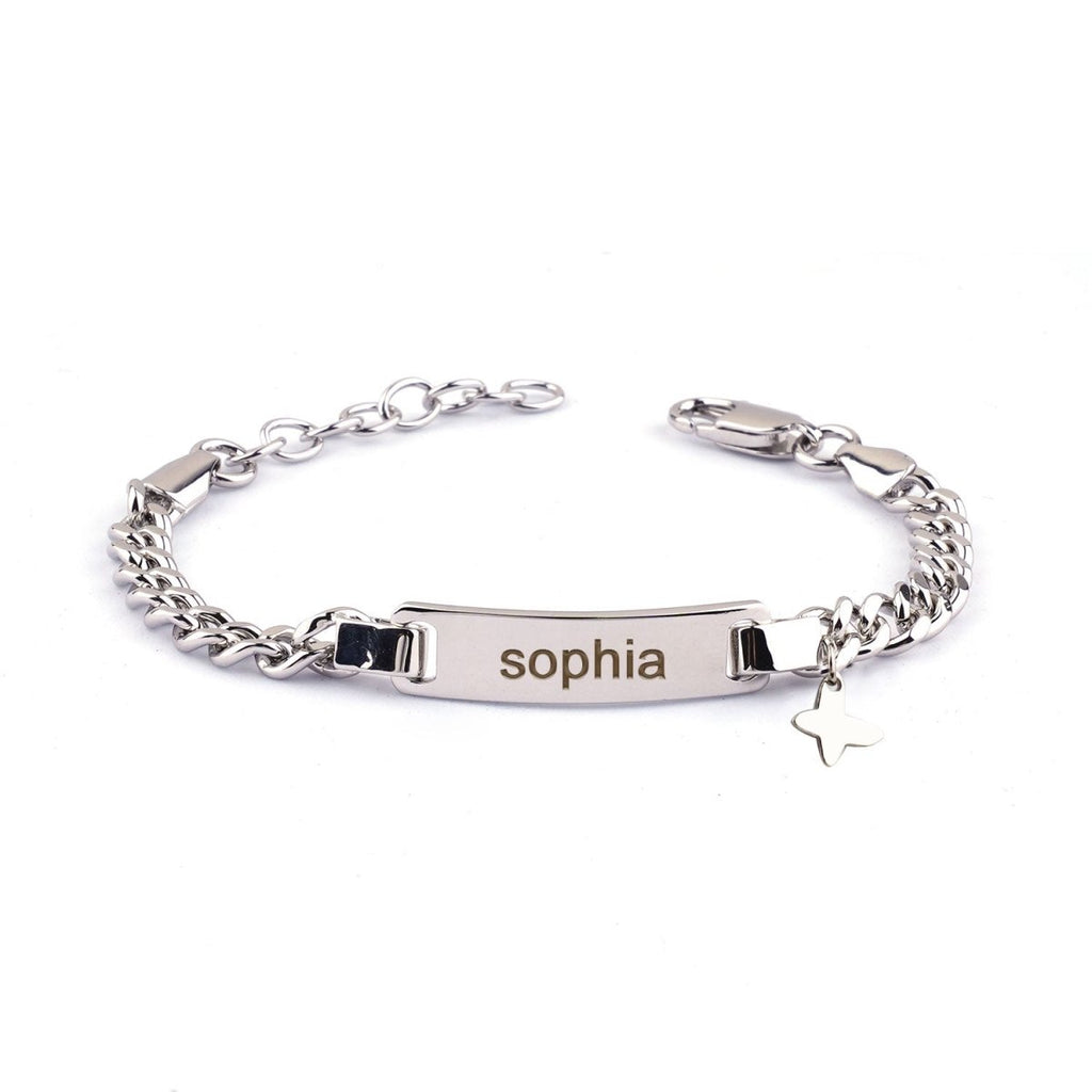 Baby Name Bracelet with Cute Charm - Glaxias