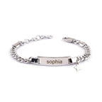 Baby Name Bracelet with Cute Charm - Glaxias