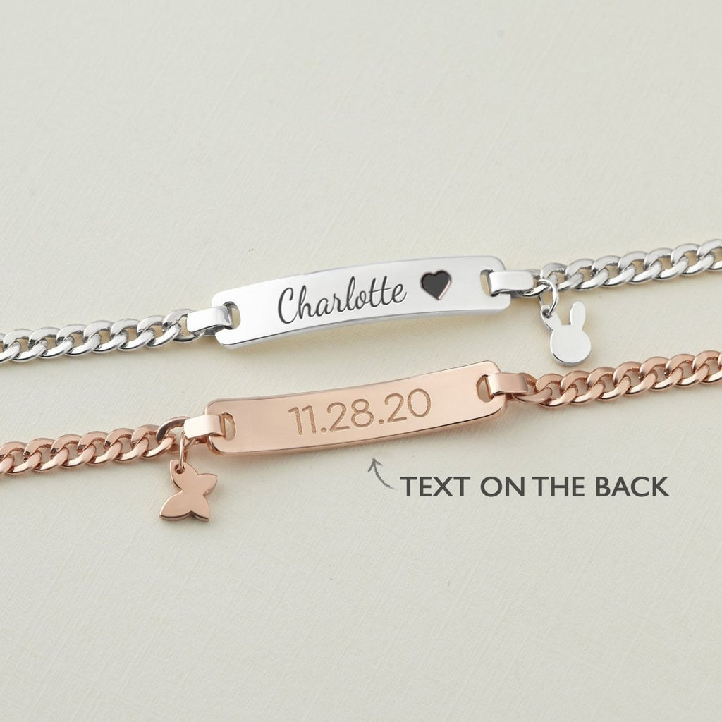 Baby Name Bracelet with Cute Charm - Glaxias