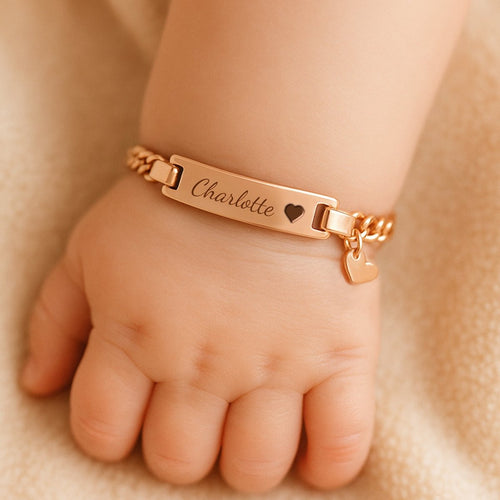 Baby Name Bracelet with Cute Charm - Glaxias