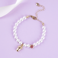 Baby Pearl Bracelet ¨C Personalized Footprint & Birthstone - Glaxias