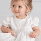 Baby's Christening Cross Necklace - Glaxias