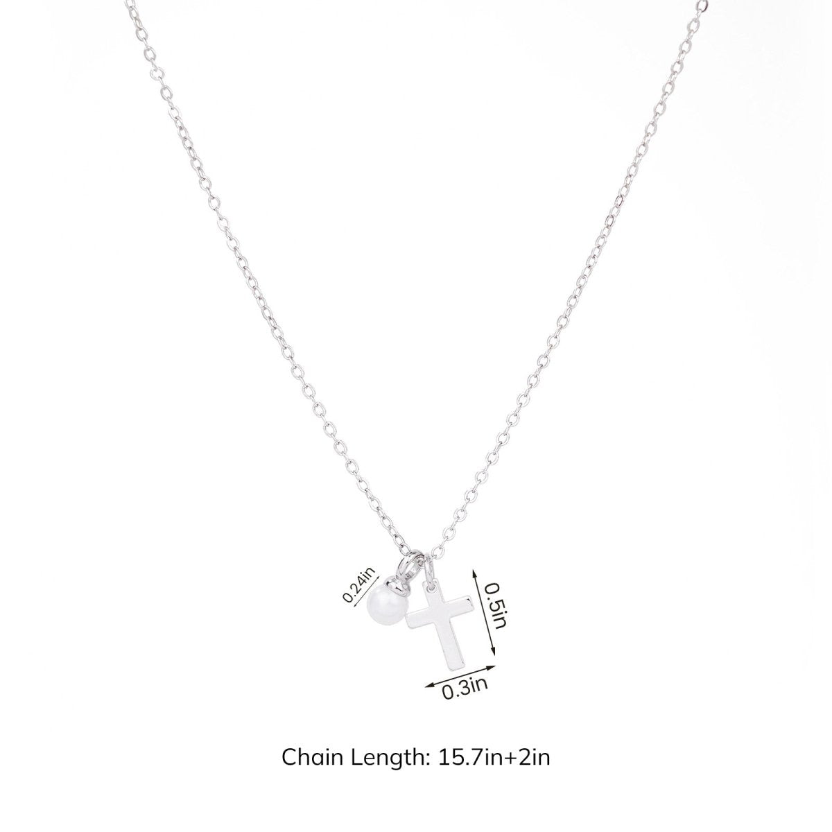 Baby's Christening Cross Necklace - Glaxias