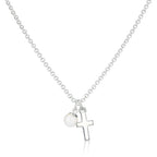 Baby's Christening Cross Necklace - Glaxias