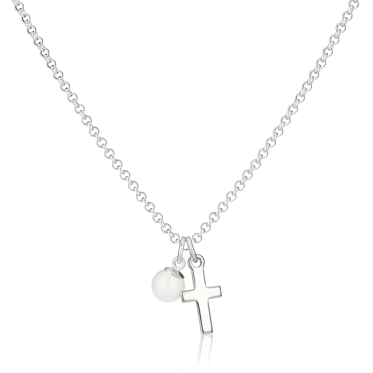 Baby's Christening Cross Necklace - Glaxias