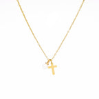 Baby's Christening Cross Necklace - Glaxias
