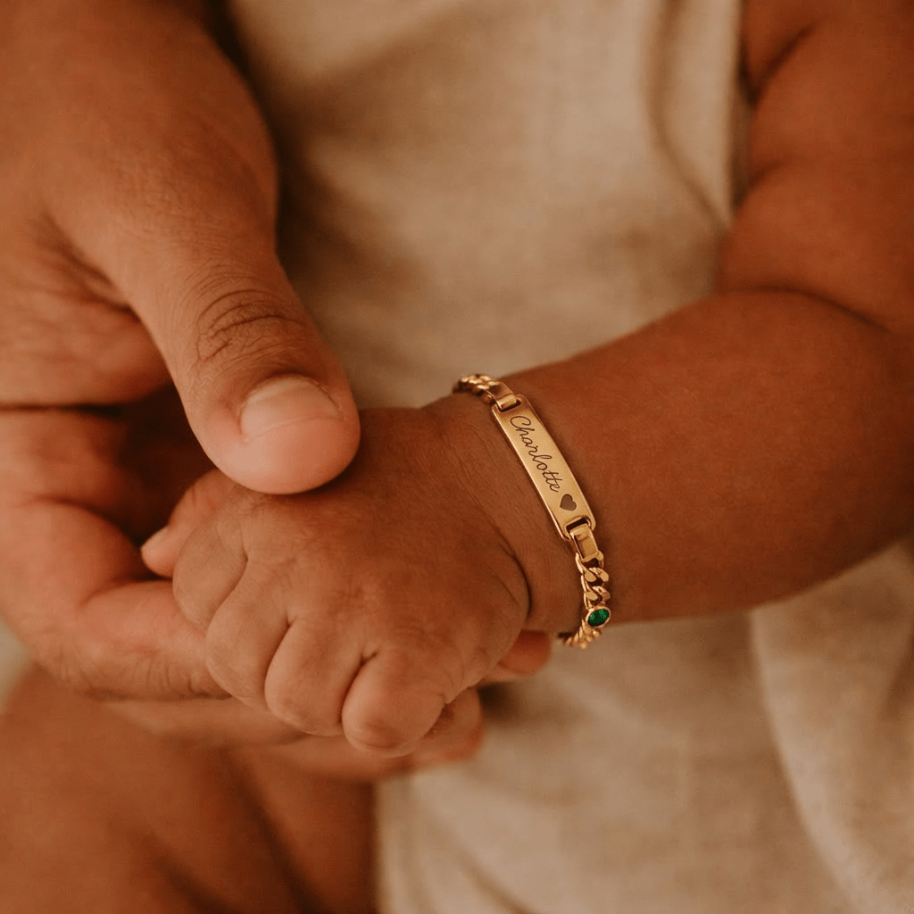 Boy And Girl's Birthstone Name Bracelet - Glaxias