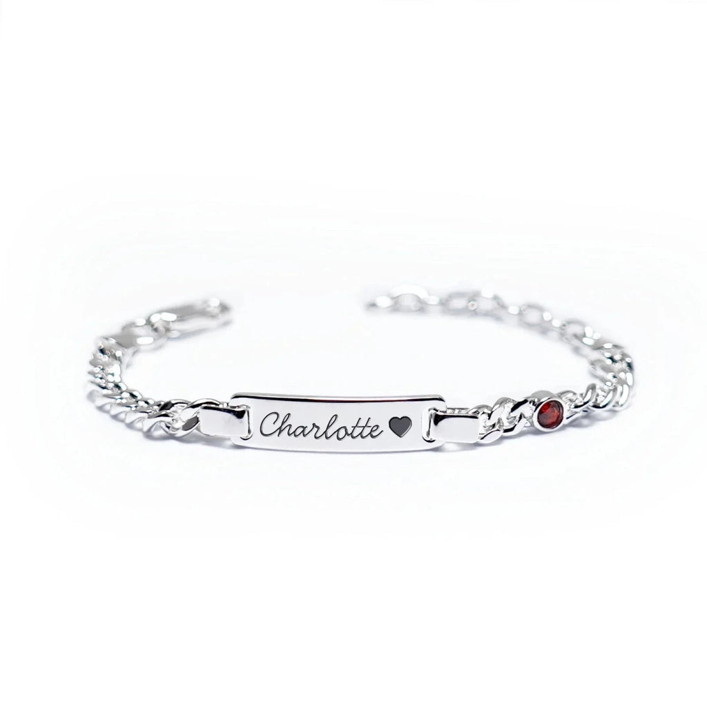 Boy And Girl's Birthstone Name Bracelet - Glaxias