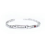 Boy And Girl's Birthstone Name Bracelet - Glaxias