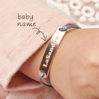 Braided Rope Baby Name Bracelet - Glaxias