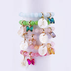 Candy Jade Personalized Baby Initial and Birthstone Bracelet - Glaxias