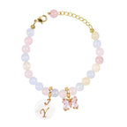 Candy Jade Personalized Baby Initial and Birthstone Bracelet - Glaxias
