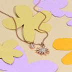 Children's Birth Flower Birthstone Necklace - Glaxias