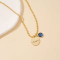 Childrens Birthstone Engravable Necklace - Glaxias