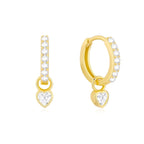 Children's Birthstone Huggie Earrings - Glaxias