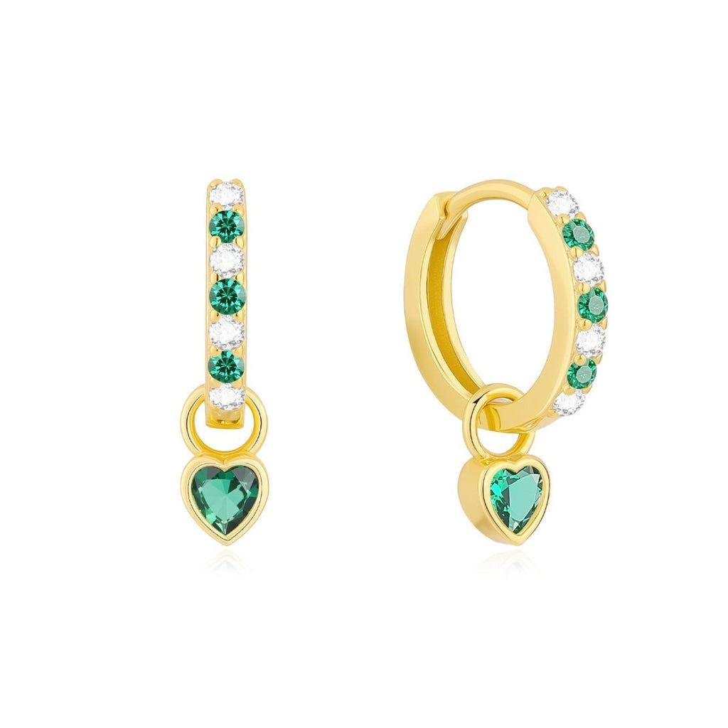 Children's Birthstone Huggie Earrings - Glaxias