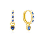 Children's Birthstone Huggie Earrings - Glaxias