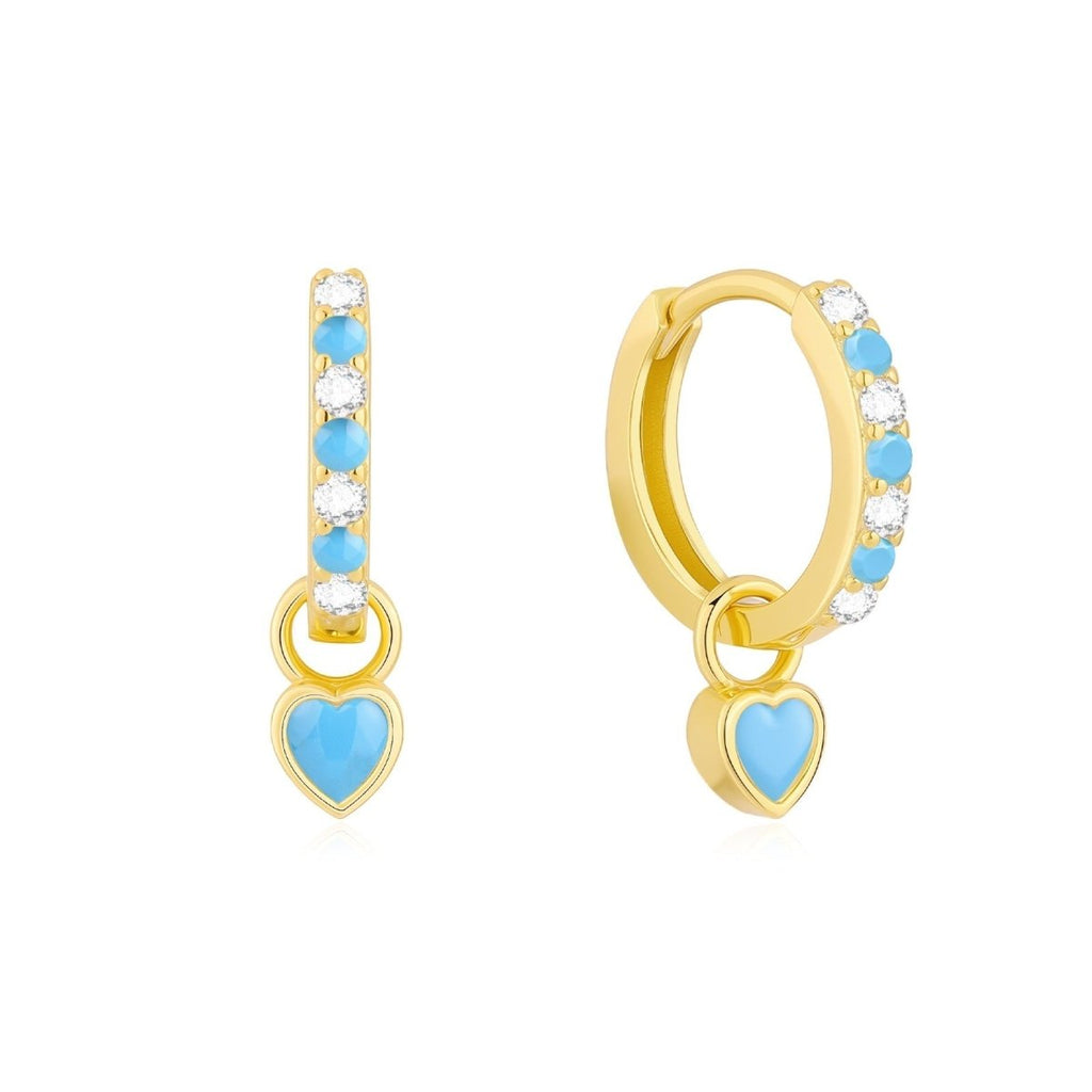 Children's Birthstone Huggie Earrings - Glaxias