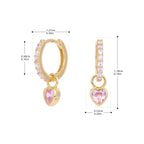 Children's Birthstone Huggie Earrings - Glaxias