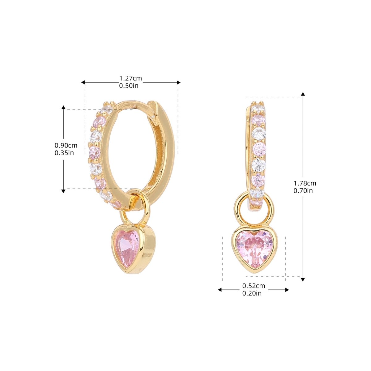 Children's Birthstone Huggie Earrings - Glaxias