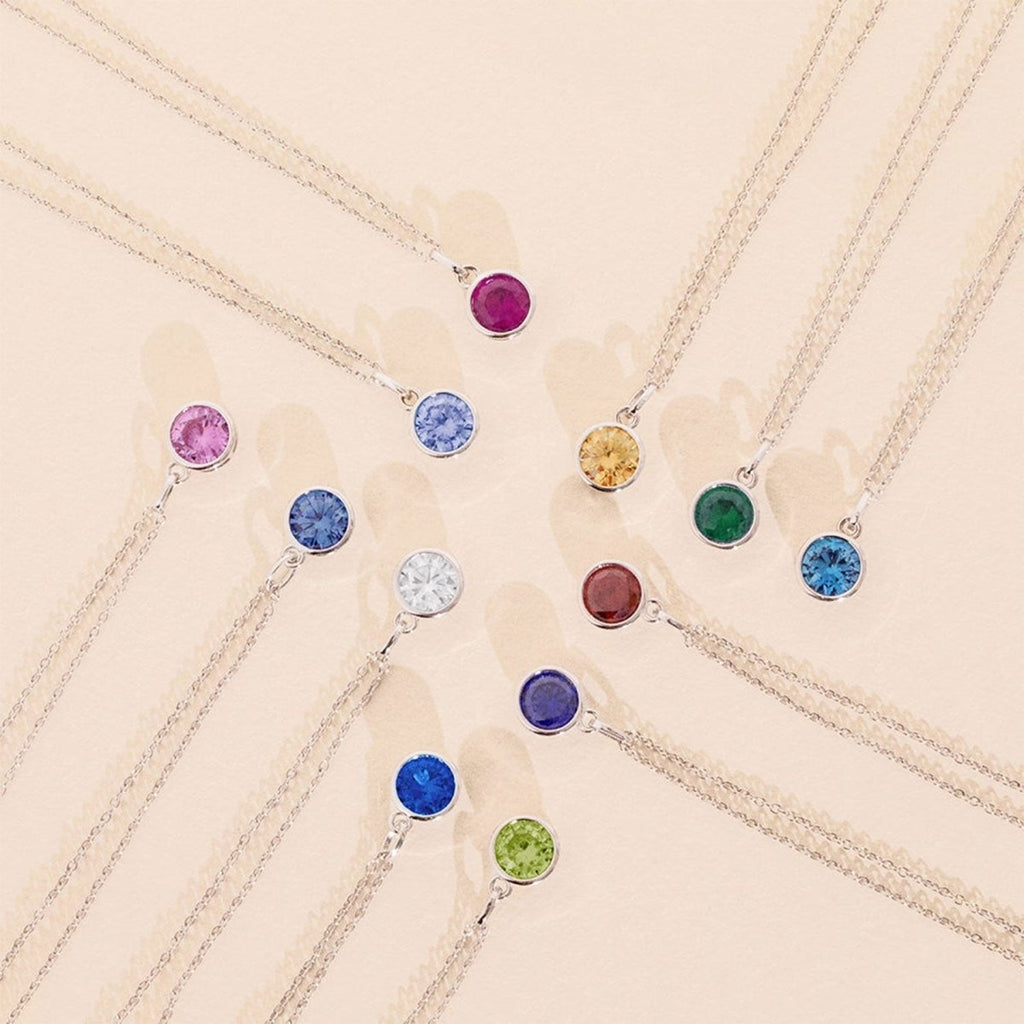 Children's Birthstone Necklace - Glaxias
